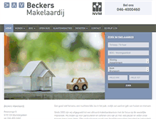 Tablet Screenshot of beckersmakelaardij.nl